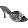 Bottega Veneta Blink Rhinestone Lambskin Suede Sandal In Shadow