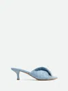 Bottega Veneta Blink Twisted Intrecciato Leather Mules In Blue