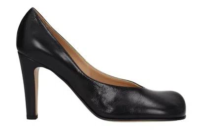 Pre-owned Bottega Veneta Bloc Calf High Heel Pumps Black (women's)