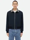 Bottega Veneta Reversible Compact Cotton Twill Jacket In Multi