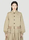 Bottega Veneta Relaxed-fit Button-down Jacket In Beige