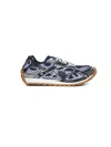 Bottega Veneta Blue And Silver Technical Fabric And Mesh Orbit Sneakers