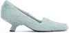 Bottega Veneta Blue Boogie Heels In 4718 Hail