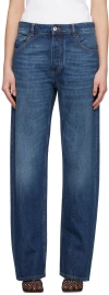 Bottega Veneta Blue Boyfriend Fit Jeans In 4715 Mid Blue