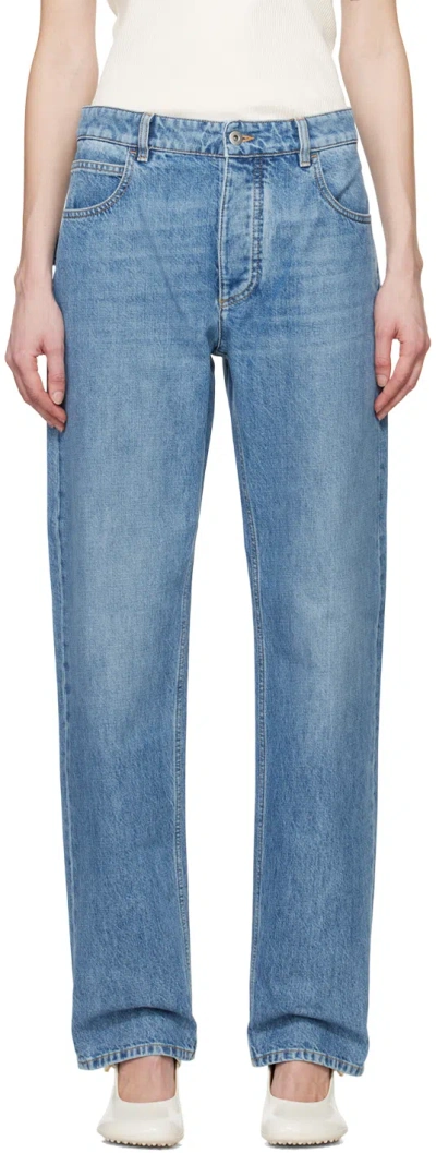 Bottega Veneta Blue Boyfriend Jeans In 4715 Mid Blue