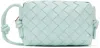 Bottega Veneta Blue Mini Loop Camera Bag In 3902 Teal Washed Gol