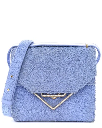 Bottega Veneta Blue Canvas Boucle Clip Bag (authentic )