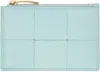 Bottega Veneta Blue Cassette Key Pouch Card Holder In 3902 Teal Washed Gol