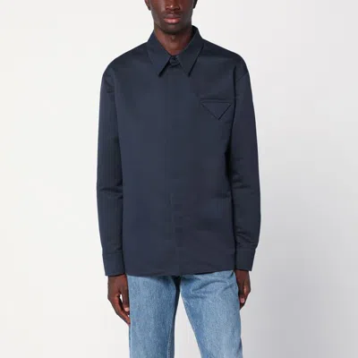 Bottega Veneta Blue Cotton And Silk Shirt