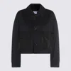 Bottega Veneta Blue Cotton Casual Jacket In Blue