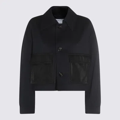 Bottega Veneta Blue Cotton Casual Jacket