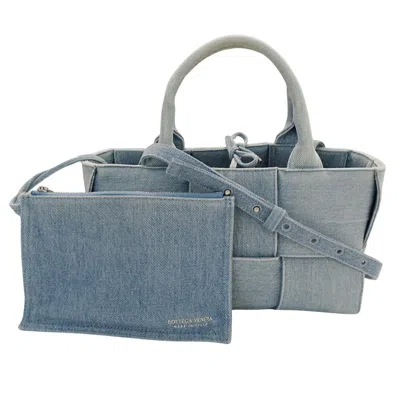 Pre-owned Bottega Veneta Blue Denim Handbag Shoulder Bag ()