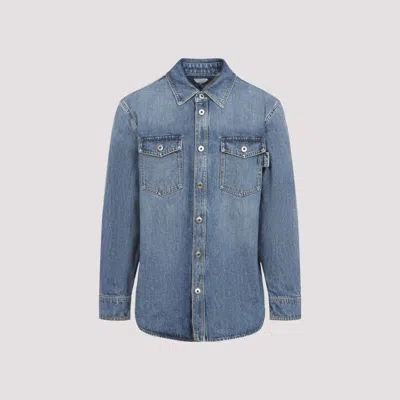BOTTEGA VENETA BLUE DENIM SHIRT
