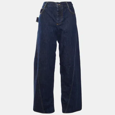 Pre-owned Bottega Veneta Blue Denim Straight Fit Jeans S/waist 32"