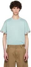 BOTTEGA VENETA BLUE DOUBLE LAYER T-SHIRT