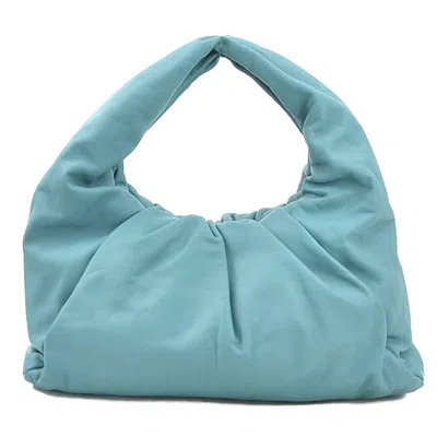 Pre-owned Bottega Veneta Blue Green Leather Shoulder Bag ()