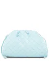 Bottega Veneta Blue Intrecciato Leather The Mini Pouch (authentic )