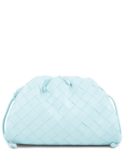 Bottega Veneta Blue Intrecciato Leather The Mini Pouch (authentic )