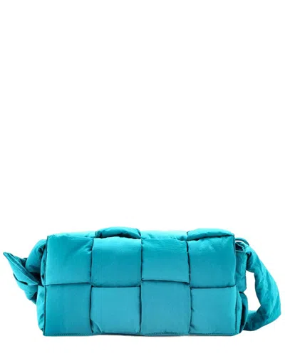 Bottega Veneta Blue Intrecciato Nylon Tech Cassette Crossbody (authentic Pre-  Loved)