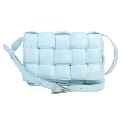 Pre-owned Bottega Veneta Blue Intrecciato Shoulder Bag ()