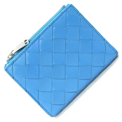 Pre-owned Bottega Veneta Blue Intrecciato Wallet (bi-fold) ()