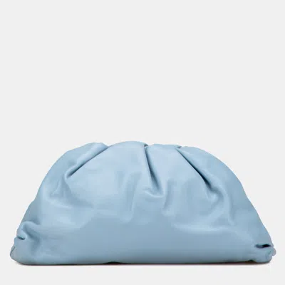 Pre-owned Bottega Veneta Blue Lambskin The Pouch
