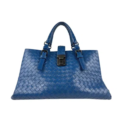 Pre-owned Bottega Veneta Blue Leather Handbag Shoulder Bag ()