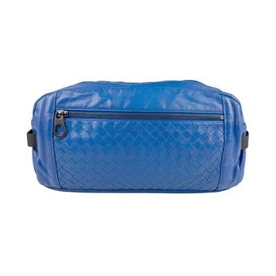 Pre-owned Bottega Veneta Blue Leather Shoulder Bag ()