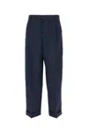 Bottega Veneta Tailored Long Trousers With Side Pockets And Zip Fastening In Blue