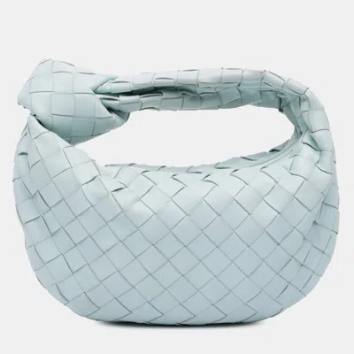 Pre-owned Bottega Veneta Blue Mini Nappa Intrecciato Jodie