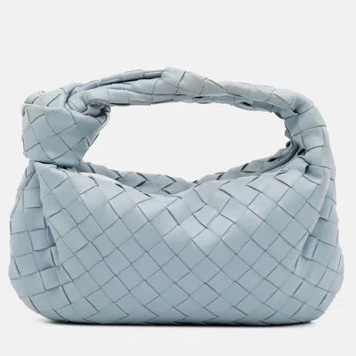 Pre-owned Bottega Veneta Blue Mini Nappa Intrecciato Jodie