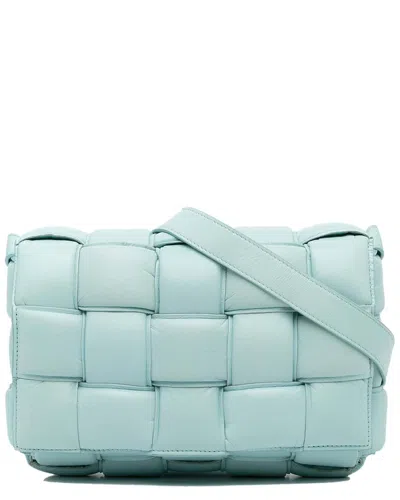 Bottega Veneta Blue Nappa Intrecciato Leather Padded Cassette Crossbody  (authentic Pre-loved)