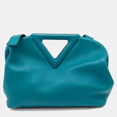 Pre-owned Bottega Veneta Blue Veneta Point Bag