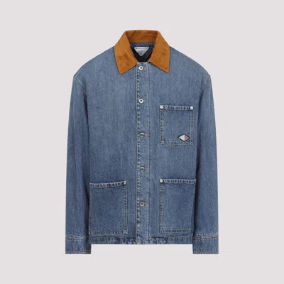 BOTTEGA VENETA BLUE VINTAGE INDIGO DENIM JACKET