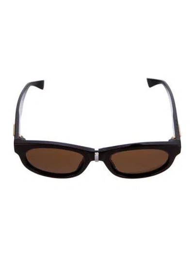 Pre-owned Bottega Veneta Bold 1 Round Sunglasses In Brown