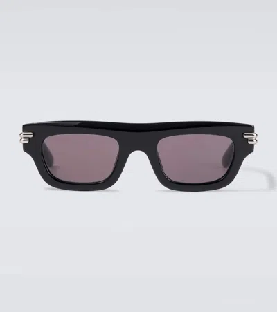 Bottega Veneta Bold Ribbon Aviator Sunglasses In Black