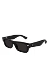 Bottega Veneta Rectangular Sunglasses In Black