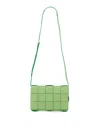 Bottega Veneta Cassette Crossbody Bag In Verde