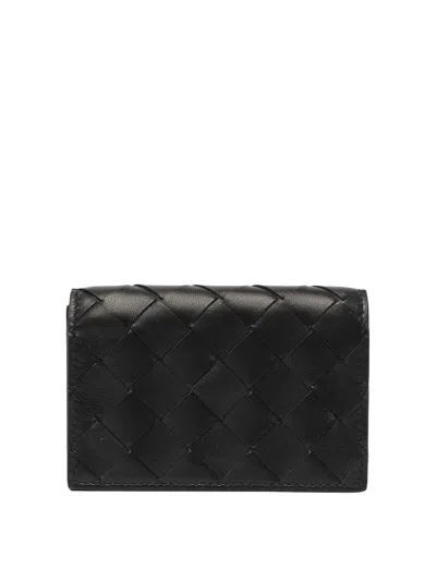 Bottega Veneta Business Card Case In Black