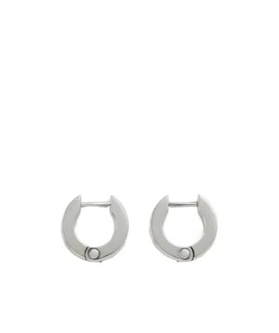 Bottega Veneta Bolt Ring Earrings In Gray