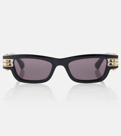 Bottega Veneta Bolt Square Sunglasses In Black