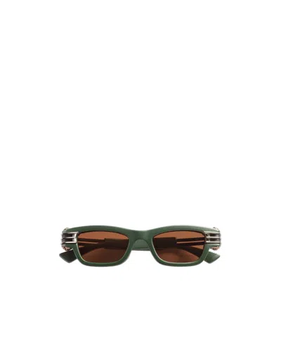 Bottega Veneta Bolt Square Sunglasses In Brown