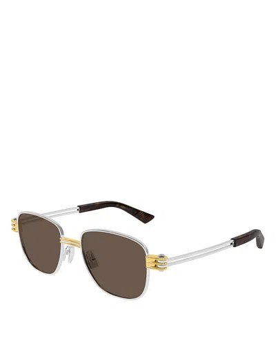BOTTEGA VENETA BOLT SQUARED SUNGLASSES, 51MM