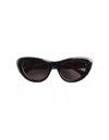 Bottega Veneta Bombe Cat Eye Sunglasses In Black