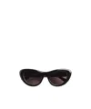 Bottega Veneta Eyewear Bombe Cat Eye Sunglasses In Black