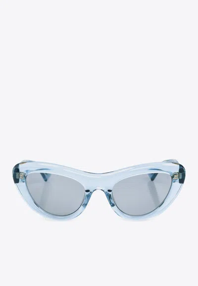 Bottega Veneta Bombe Cat-eye Sunglasses In Blue