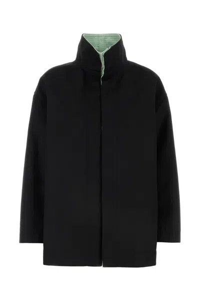 BOTTEGA VENETA GIUBBINO IN LANA NERA DONNA