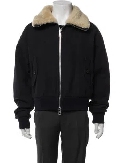 Pre-owned Bottega Veneta Bomber Jacket In Black