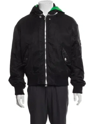 Pre-owned Bottega Veneta Bomber Jacket In Black