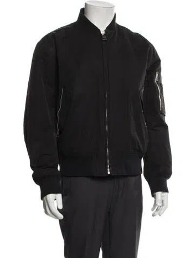 Pre-owned Bottega Veneta Bomber Jacket In Gray